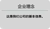 企业理念这是我们公司基本信息。